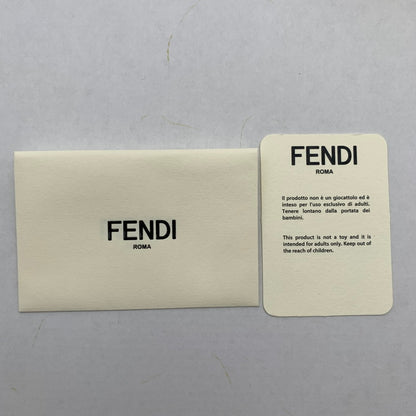 【中古品】【レディース】 FENDI フェンディ 7AP078-AFF2 スクエアFFレザーキーホルダー BLACK 保存袋、箱付属 182-260528-io-05-fuzh 万代Net店