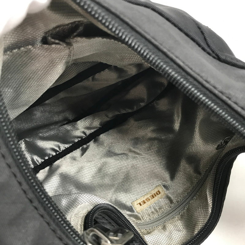 【中古品】【レディース】 DIESEL ディーゼル バッグ BLACK ナイロン ※内黄ばみ・白い汚れあり カバン ショルダーバッグ 188-260711-io-63-fuzh 万代Net店
