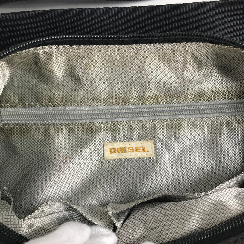 【中古品】【レディース】 DIESEL ディーゼル バッグ BLACK ナイロン ※内黄ばみ・白い汚れあり カバン ショルダーバッグ 188-260711-io-63-fuzh 万代Net店