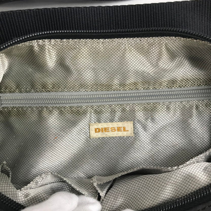 【中古品】【レディース】 DIESEL ディーゼル バッグ BLACK ナイロン ※内黄ばみ・白い汚れあり カバン ショルダーバッグ 188-260711-io-63-fuzh 万代Net店
