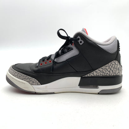 【中古品】【メンズ】 NIKE DN3707-010 AIR JORDAN 3 RETRO "BLACK CEMENT" (2024) ナイキ エアジョーダン3 レトロ "ブラックセメント" スニーカー 160-260530-gm-32-fuz サイズ：26.5cm カラー：ブラック 万代Net店