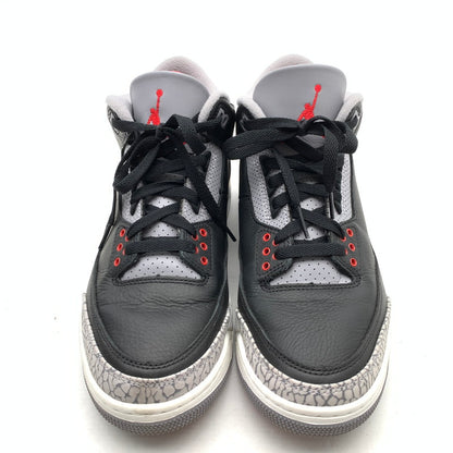 【中古品】【メンズ】 NIKE DN3707-010 AIR JORDAN 3 RETRO "BLACK CEMENT" (2024) ナイキ エアジョーダン3 レトロ "ブラックセメント" スニーカー 160-260530-gm-32-fuz サイズ：26.5cm カラー：ブラック 万代Net店