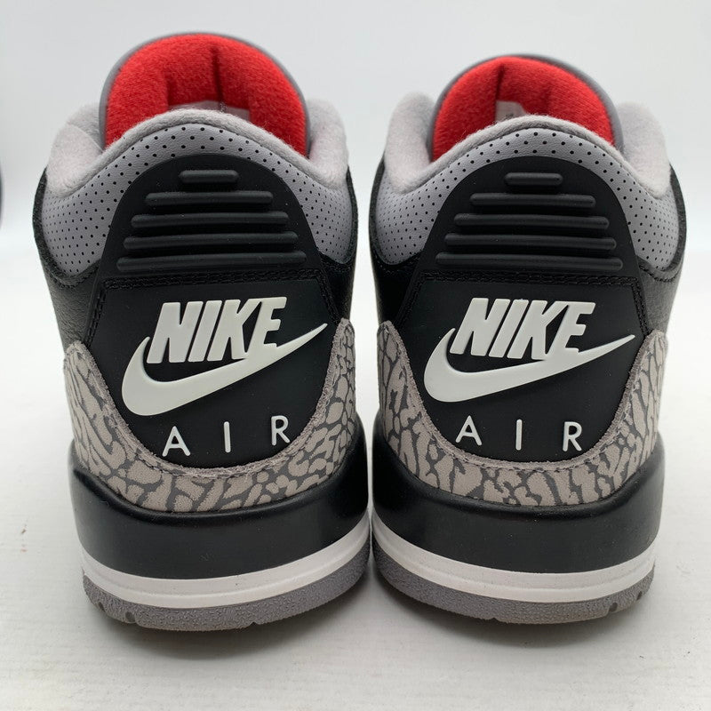 【中古品】【メンズ】 NIKE DN3707-010 AIR JORDAN 3 RETRO "BLACK CEMENT" (2024) ナイキ エアジョーダン3 レトロ "ブラックセメント" スニーカー 160-260530-gm-32-fuz サイズ：26.5cm カラー：ブラック 万代Net店