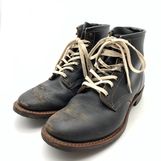 【中古品】【メンズ】 REDWING 9060 BECKMAN FLATBOX レッドウィング ベックマン フラットボックス ブーツ レザーブーツ シューズ 靴 164-260531-gm-13-fuz サイズ：27.5cm カラー：ブラック 万代Net店