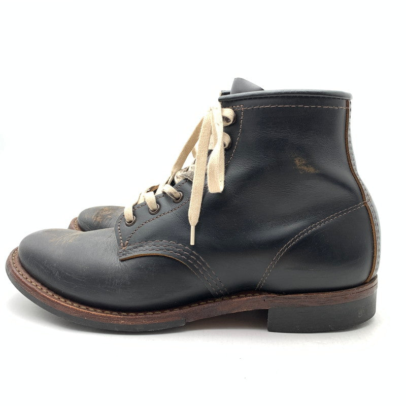 【中古品】【メンズ】 REDWING 9060 BECKMAN FLATBOX レッドウィング ベックマン フラットボックス ブーツ レザーブーツ シューズ 靴 164-260531-gm-13-fuz サイズ：27.5cm カラー：ブラック 万代Net店