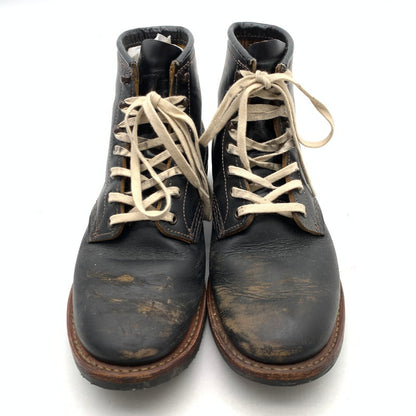 【中古品】【メンズ】 REDWING 9060 BECKMAN FLATBOX レッドウィング ベックマン フラットボックス ブーツ レザーブーツ シューズ 靴 164-260531-gm-13-fuz サイズ：27.5cm カラー：ブラック 万代Net店