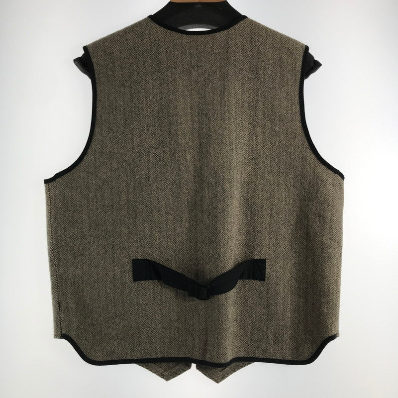 【中古品】【メンズ】 WOOLRICH ウールリッチ WOOL VEST BEIGE ベスト メンズ SIZE:L ヘリンボーン 00S 144-260529-io-08-fuzh 万代Net店