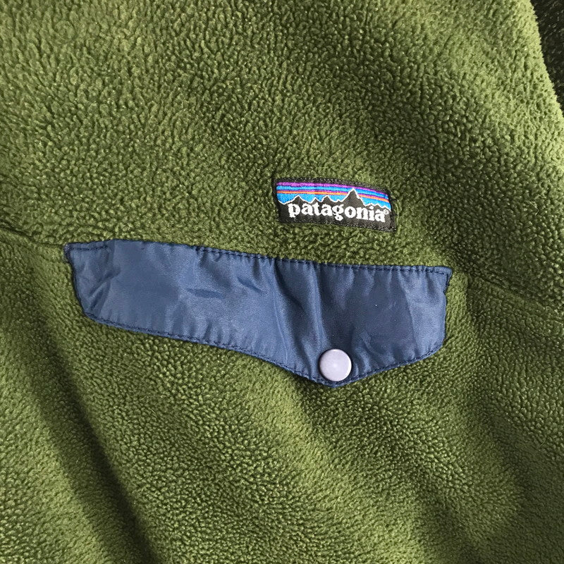 【中古品】【メンズ】 PATAGONIA パタゴニア SNAP FLEECE PULLOVER フリース ジャケット プルオーバー アウター 古着 144-260610-mh-02-fuzh サイズ：L カラー：カーキ 万代Net店