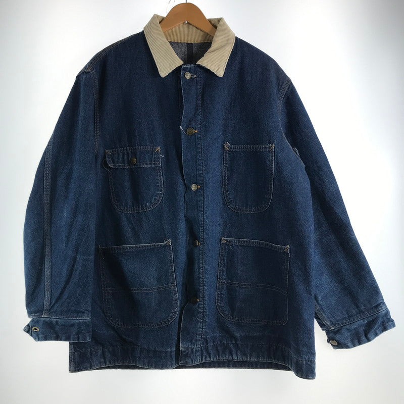 【中古品】【メンズ】 SEARS FIELDMASTER シアーズ フィールドマスター カバーオール DENIM メンズ SIZE:XL 襟コーデュロイ 145-260529-io-07-fuzh 万代Net店
