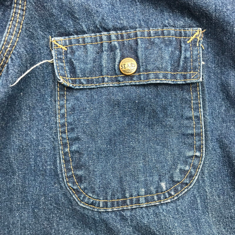【中古品】【メンズ】 SEARS FIELDMASTER シアーズ フィールドマスター カバーオール DENIM メンズ SIZE:XL 襟コーデュロイ 145-260529-io-07-fuzh 万代Net店