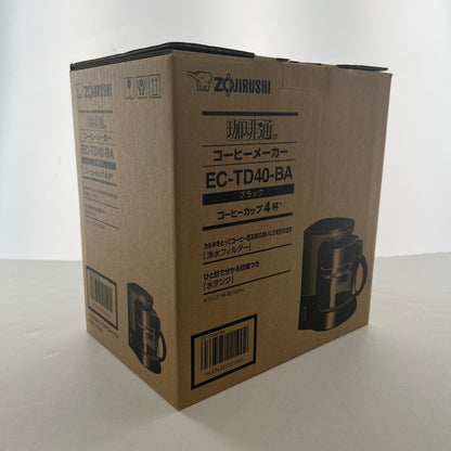 【中古美品】 未使用 開封品 ZOJIRUSHI 象印 EC-TD40-BA 珈琲通 コーヒーメーカー ブラック 098-260615-mh-03-fuz 万代Net店