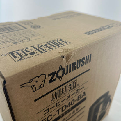 【中古美品】 未使用 開封品 ZOJIRUSHI 象印 EC-TD40-BA 珈琲通 コーヒーメーカー ブラック 098-260615-mh-03-fuz 万代Net店
