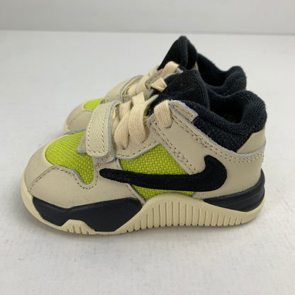 【中古品】【キッズ】 NIKE ナイキ×TRAVIS SCOTT トラヴィススコット FJ2852-102 JUMPMAN JACK TR N-YELLOW.BLK.WHI/SIZE:11.0cm/タグ.シューレース.箱付属 173-260917-io-05-fuzh 万代Net店
