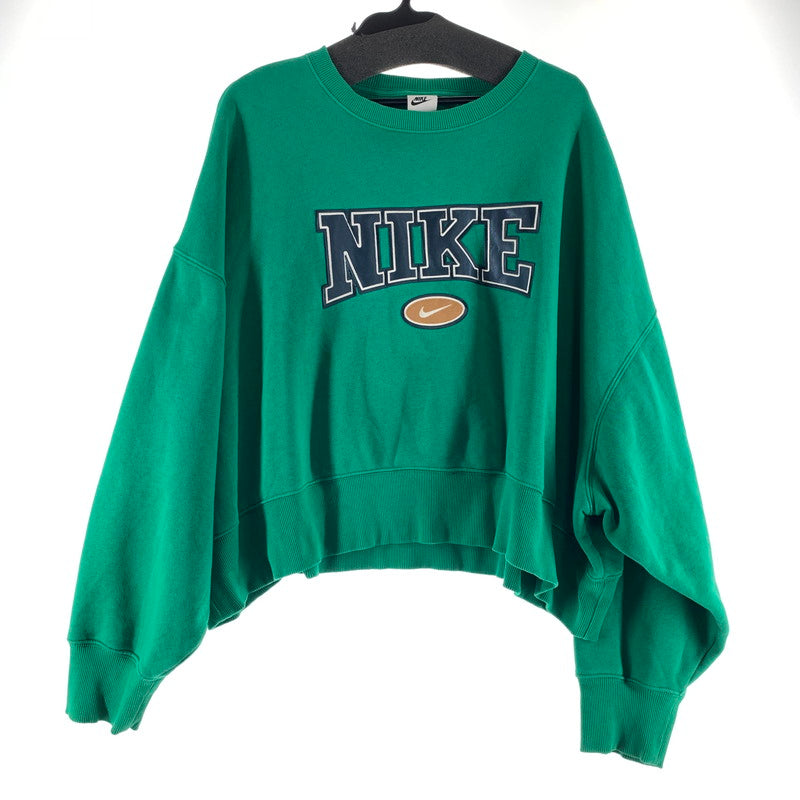 【中古品】【レディース】 NIKE ナイキ スウェット GREEN.パッチLOGO SIZE:L 170-260702-io-14-fuzh 万代Net店