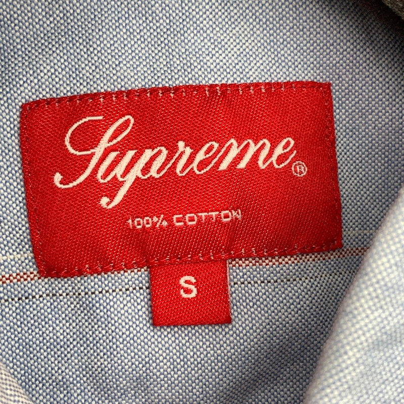 【中古品】【メンズ】 SUPREME OXFORD BD SHIRT シュプリーム オックスフォースボタンダウンシャツ 長袖シャツ ブランド 古着 149-260530-gm-04-fuz サイズ：S カラー：ブルー 万代Net店
