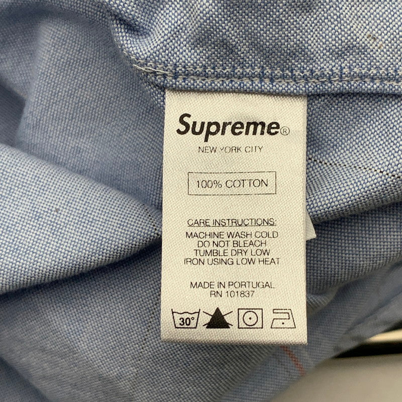 【中古品】【メンズ】 SUPREME OXFORD BD SHIRT シュプリーム オックスフォースボタンダウンシャツ 長袖シャツ ブランド 古着 149-260530-gm-04-fuz サイズ：S カラー：ブルー 万代Net店