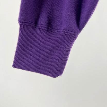 【中古品】【メンズ】 CHAMPION チャンピオン SWEATSHIRT PURPLE SIZE:L ハーフジップ スタンドカラー スウェットシャツ ※使用感有 148-260919-io-10-fuzh カラー：パープル 万代Net店