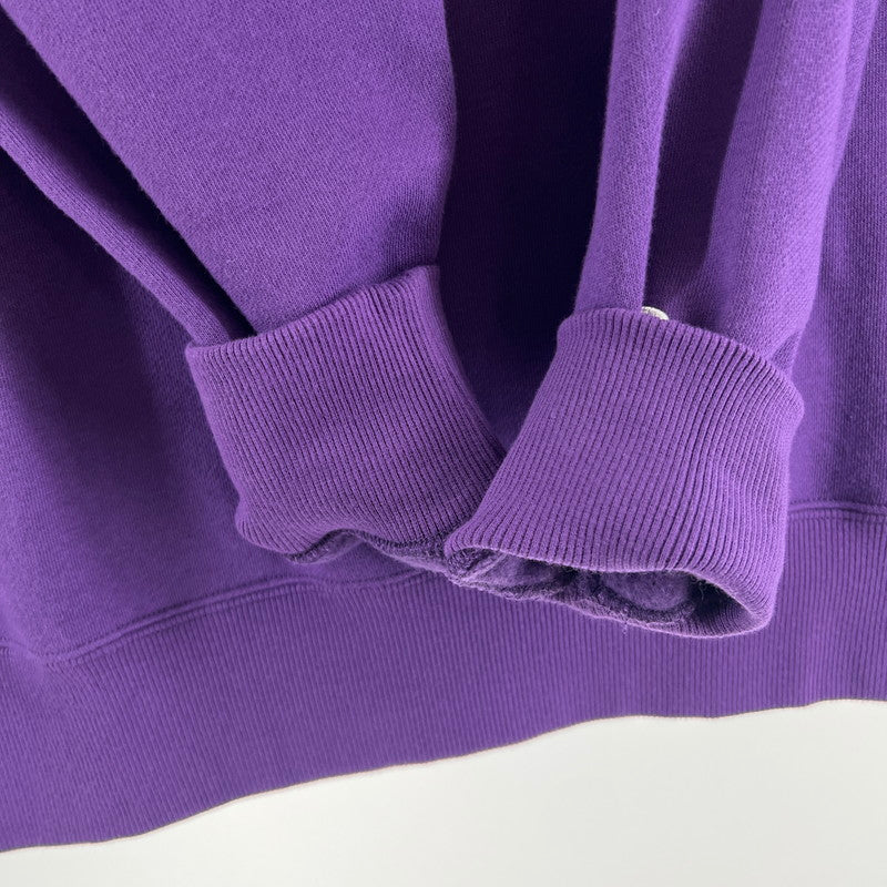【中古品】【メンズ】 CHAMPION チャンピオン SWEATSHIRT PURPLE SIZE:L ハーフジップ スタンドカラー スウェットシャツ ※使用感有 148-260919-io-10-fuzh カラー：パープル 万代Net店