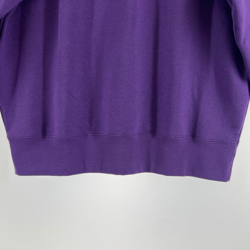 【中古品】【メンズ】 CHAMPION チャンピオン SWEATSHIRT PURPLE SIZE:L ハーフジップ スタンドカラー スウェットシャツ ※使用感有 148-260919-io-10-fuzh カラー：パープル 万代Net店