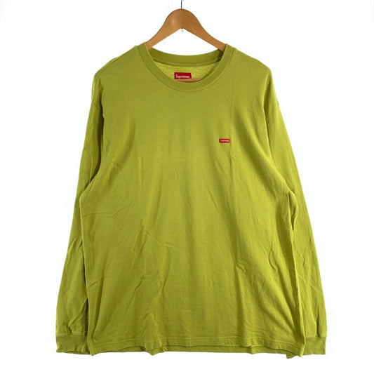 【中古品】【メンズ】 SUPREME SMALL BOX LOGO LS TEE シュプリーム スモールボックスロゴ 長袖Tシャツ カットソー 149-260531-gm-04-fuz サイズ：L カラー：グリーン 万代Net店
