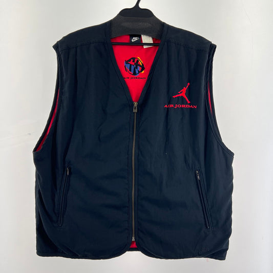 【中古品】【メンズ】 NIKE 90S JORDAN VEST エアジョーダン ベスト 古着 ビンテージ 148-260705-nm-04-fuzh サイズ：L カラー：ブラック 万代Net店