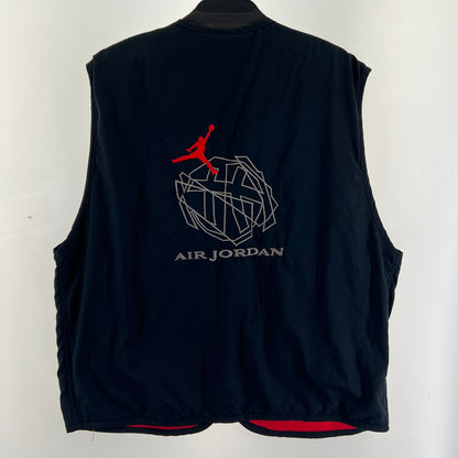 【中古品】【メンズ】 NIKE 90S JORDAN VEST エアジョーダン ベスト 古着 ビンテージ 148-260705-nm-04-fuzh サイズ：L カラー：ブラック 万代Net店