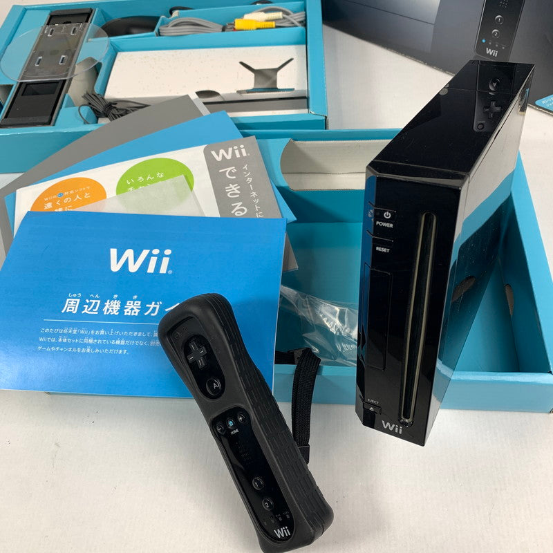 【中古美品】 Wii本体 (クロ) 023-260604-MO-01-fuz 万代Net店