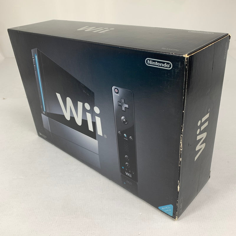 【中古美品】 Wii本体 (クロ) 023-260604-MO-01-fuz 万代Net店