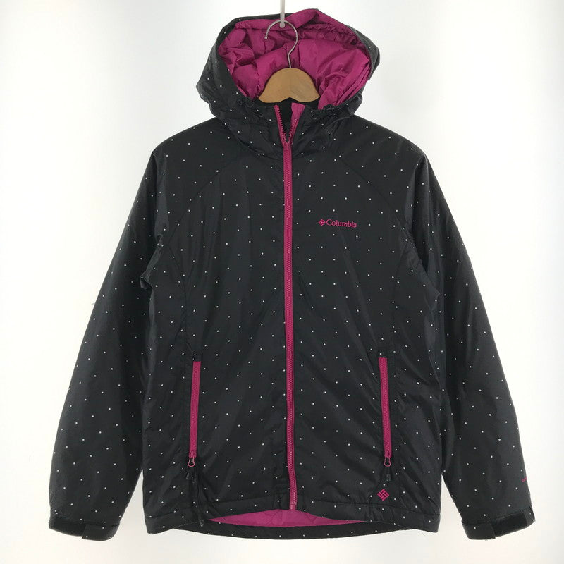 【中古品】【レディース】 COLUMBIA コロンビア ジャケット ブラック.ドット/SIZE:M/PL5762/フード/中綿 ※首汚れあり 169-260917-io-08-fuzh 万代Net店