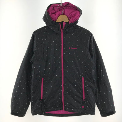 【中古品】【レディース】 COLUMBIA コロンビア ジャケット ブラック.ドット/SIZE:M/PL5762/フード/中綿 ※首汚れあり 169-260917-io-08-fuzh 万代Net店