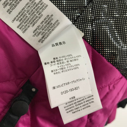 【中古品】【レディース】 COLUMBIA コロンビア ジャケット ブラック.ドット/SIZE:M/PL5762/フード/中綿 ※首汚れあり 169-260917-io-08-fuzh 万代Net店
