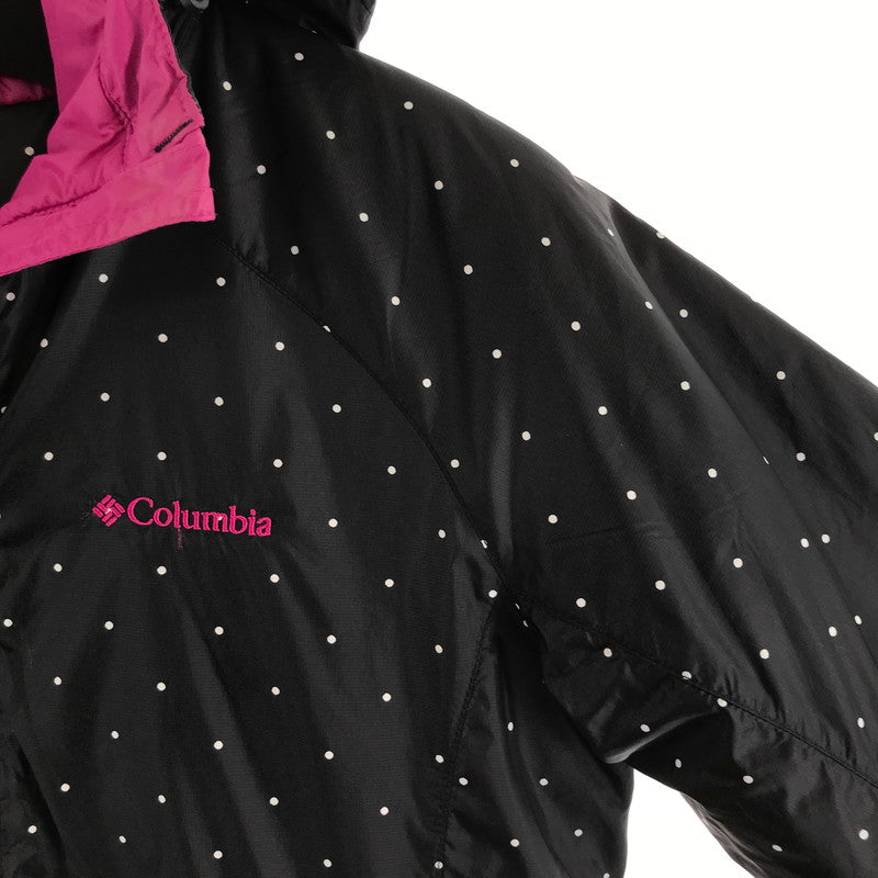 【中古品】【レディース】 COLUMBIA コロンビア ジャケット ブラック.ドット/SIZE:M/PL5762/フード/中綿 ※首汚れあり 169-260917-io-08-fuzh 万代Net店