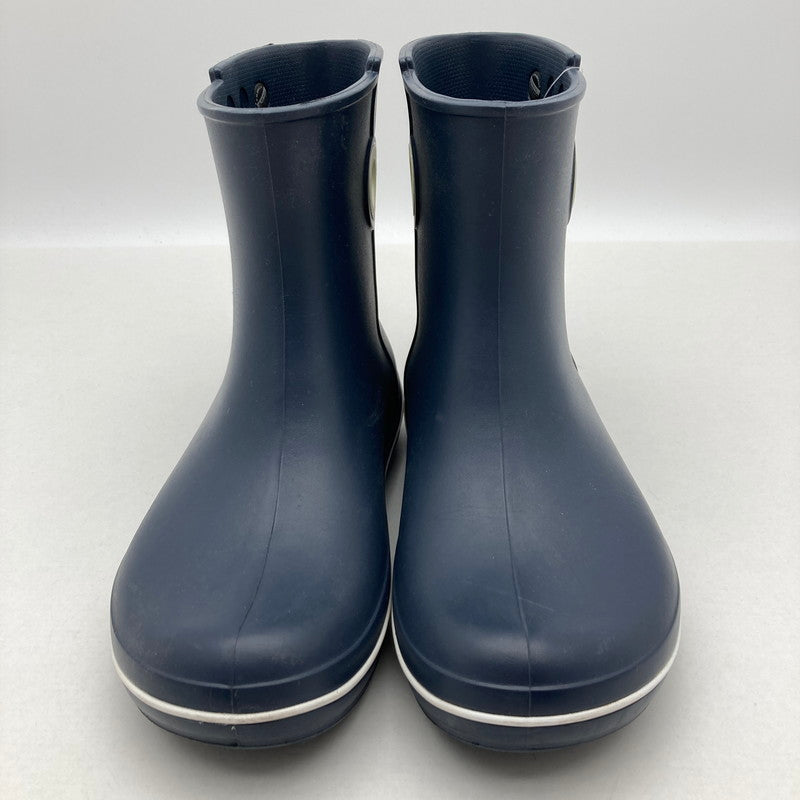 【中古品】【レディース】 Crocs クロックス 15769 ショート丈 レインブーツ 靴 165-260929-vt-81-fuzh サイズ：w10 カラー：ネイビー 万代Net店