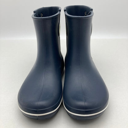 【中古品】【レディース】 Crocs クロックス 15769 ショート丈 レインブーツ 靴 165-260929-vt-81-fuzh サイズ：w10 カラー：ネイビー 万代Net店