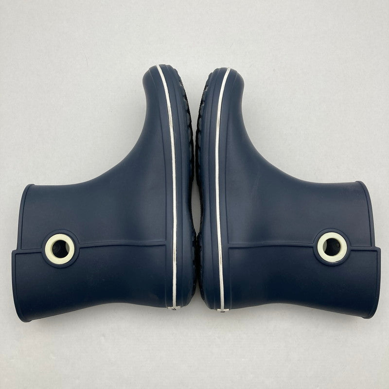 【中古品】【レディース】 Crocs クロックス 15769 ショート丈 レインブーツ 靴 165-260929-vt-81-fuzh サイズ：w10 カラー：ネイビー 万代Net店