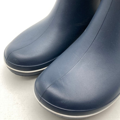 【中古品】【レディース】 Crocs クロックス 15769 ショート丈 レインブーツ 靴 165-260929-vt-81-fuzh サイズ：w10 カラー：ネイビー 万代Net店
