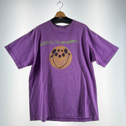 【中古品】【メンズ】 SAINT MICHAEL セントマイケル SM-S21-0000-004 21SS BUG S.S TEE EATING LIKE AN ANIMAL 半袖 Tシャツ トップス 古着 140-260603-mh-05-fuz サイズ：XL カラー：パープル 万代Net店