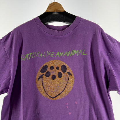 【中古品】【メンズ】 SAINT MICHAEL セントマイケル SM-S21-0000-004 21SS BUG S.S TEE EATING LIKE AN ANIMAL 半袖 Tシャツ トップス 古着 140-260603-mh-05-fuz サイズ：XL カラー：パープル 万代Net店