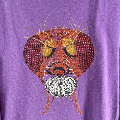 【中古品】【メンズ】 SAINT MICHAEL セントマイケル SM-S21-0000-004 21SS BUG S.S TEE EATING LIKE AN ANIMAL 半袖 Tシャツ トップス 古着 140-260603-mh-05-fuz サイズ：XL カラー：パープル 万代Net店