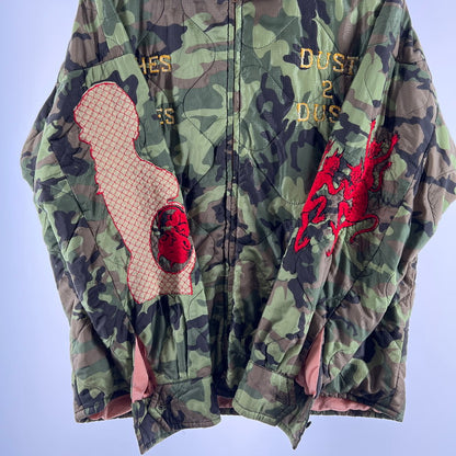 【中古品】【メンズ】 SAINT MICHAEL セントマイケル SM-A22-0000-036 ベトナム ジャンバー 23SS アウター コート ジャケット 古着 140-260603-mh-11-fuz サイズ：XL カラー：カモ 万代Net店
