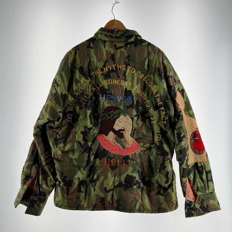【中古品】【メンズ】 SAINT MICHAEL セントマイケル SM-A22-0000-036 ベトナム ジャンバー 23SS アウター コート ジャケット 古着 140-260603-mh-11-fuz サイズ：XL カラー：カモ 万代Net店