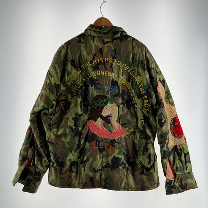 【中古品】【メンズ】 SAINT MICHAEL セントマイケル SM-A22-0000-036 ベトナム ジャンバー 23SS アウター コート ジャケット 古着 140-260603-mh-11-fuz サイズ：XL カラー：カモ 万代Net店