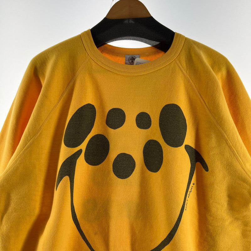 【中古品】【メンズ】 SAINT MICHAEL セントマイケル SM-S21-0000-023 RAGLAN SWEAT SHIRT 21SS スウェット トレーナー トップス 古着 140-260603-mh-06-fuz サイズ：M カラー：イエロー 万代Net店