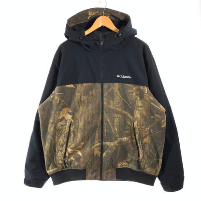 【中古品】【メンズ】 COLUMBIA コロンビア 裏フリース ジャケット ブルゾン ジップアップ ブランド 古着 144-260606-gm-33-fuz サイズ：L カラー：ブラック 万代Net店