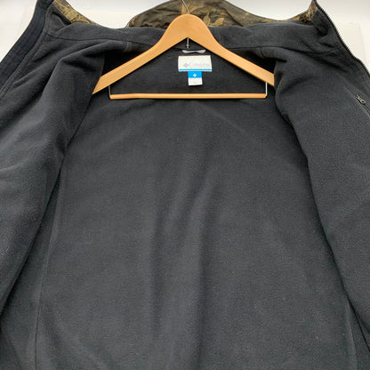 【中古品】【メンズ】 COLUMBIA コロンビア 裏フリース ジャケット ブルゾン ジップアップ ブランド 古着 144-260606-gm-33-fuz サイズ：L カラー：ブラック 万代Net店