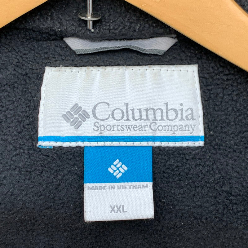 【中古品】【メンズ】 COLUMBIA コロンビア 裏フリース ジャケット ブルゾン ジップアップ ブランド 古着 144-260606-gm-33-fuz サイズ：L カラー：ブラック 万代Net店