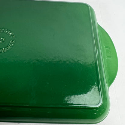 【中古美品】 E CREUSET ル・クルーゼ グリルパン グリル鍋 グリル レクタンギュラー BAMBOO GREEN 20202 32cm 098-260607-mh-12-fuz 万代Net店