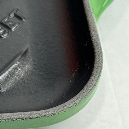 【中古美品】 E CREUSET ル・クルーゼ グリルパン グリル鍋 グリル レクタンギュラー BAMBOO GREEN 20202 32cm 098-260607-mh-12-fuz 万代Net店