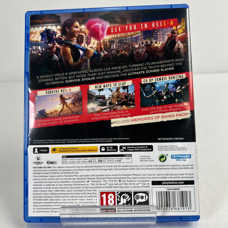 【中古美品】 PlayStation5 PS5 プレーステーション5 プレステ5 ソフト Dead Island 2 - Day One Edition (輸入版) [CERO区分_Z / 18歳以上対象] 026-260607-mh-09-fuz 万代Net店