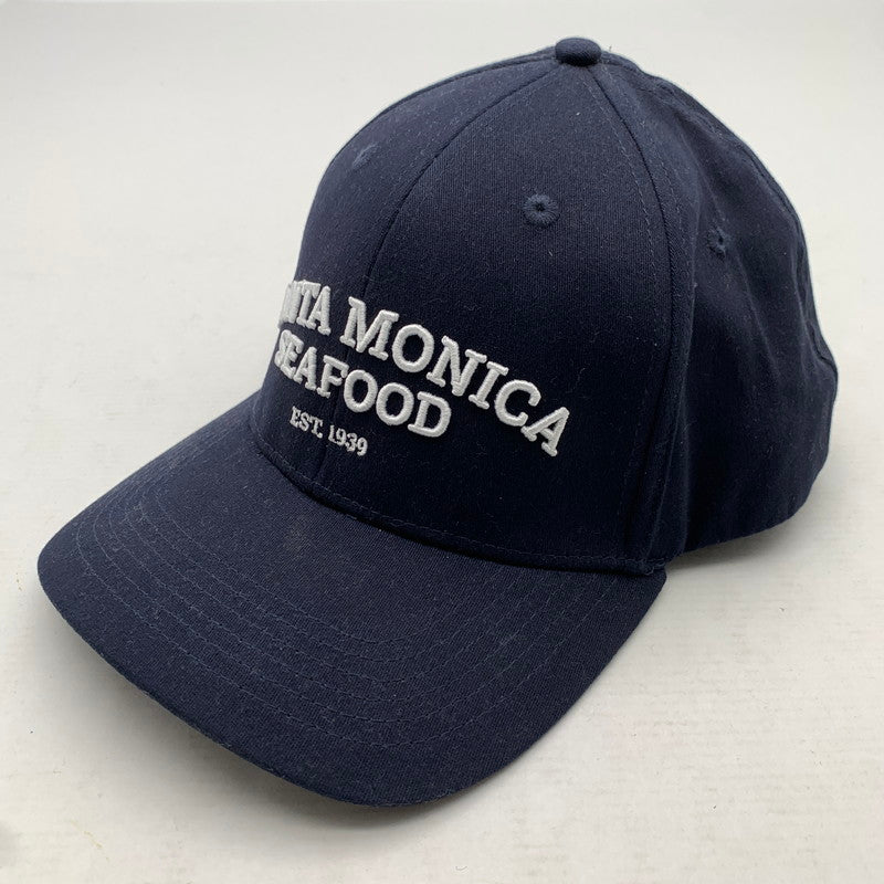 【中古品】【メンズ】 SANTA MONICA CALIFORNIA BASEBALL CAP サンタモニカ カリフォルニア ベースボール キャップ NAVY 帽子 ※汚れ・毛の付着あり 185-260811-io-48-fuzh カラー：ネイビー 万代Net店